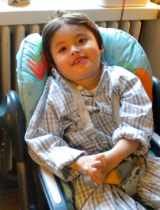 Marius dans son fauteuil